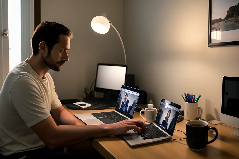 Écran affichant des prix de cartes graphiques et processeurs pour un PC de montage vidéo pas cher