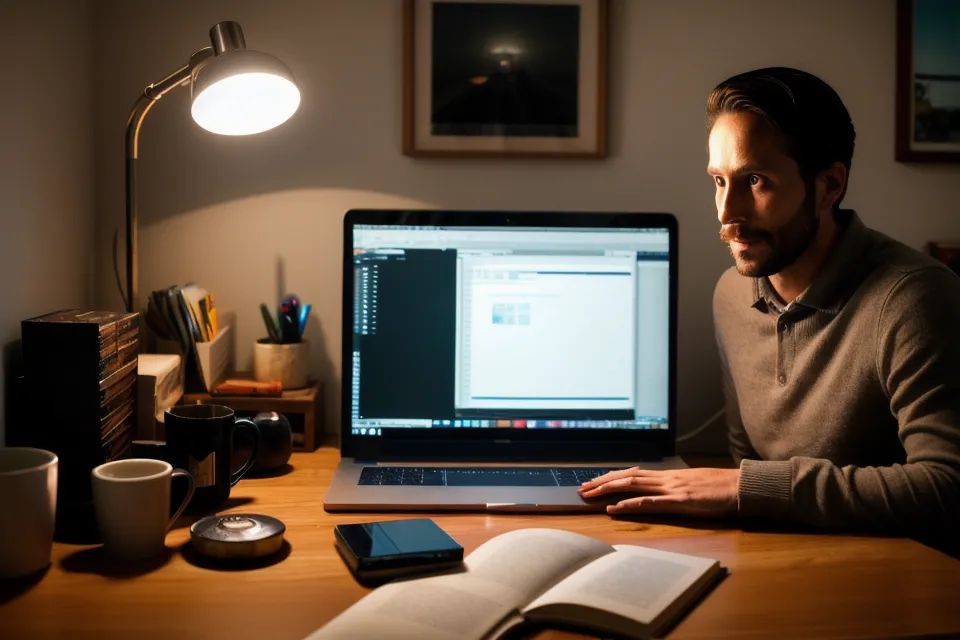 Gros plan sur les mains d'un monteur utilisant les raccourcis clavier AZERTY